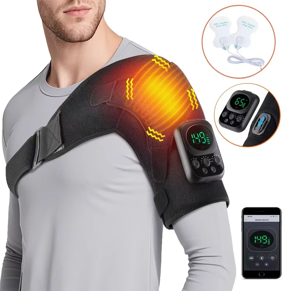 Wireless Smart Shoulder Heating Massager with Vibration