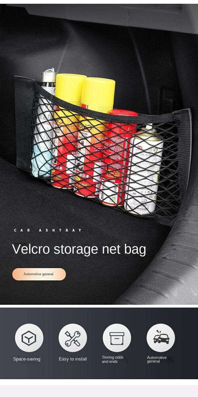 Universal Car Trunk Organizer Net Elastic Mesh Storage Bag - 15