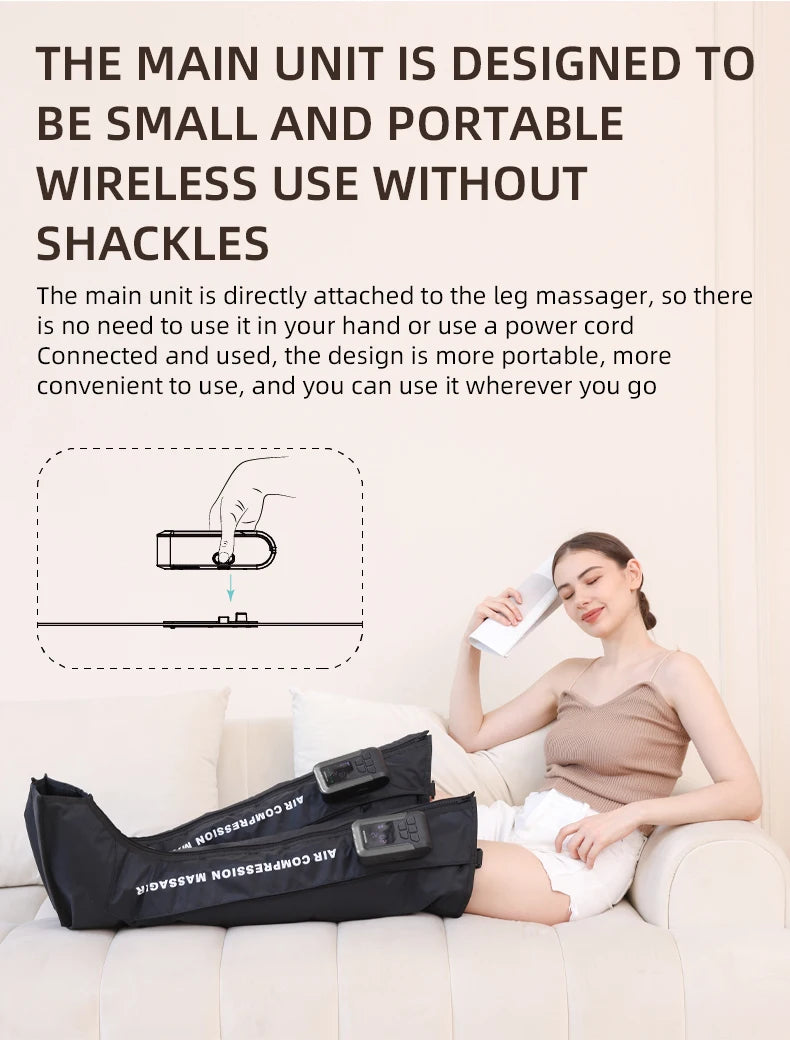 Cordless Full Leg Air Compression Massager for Recovery - 13