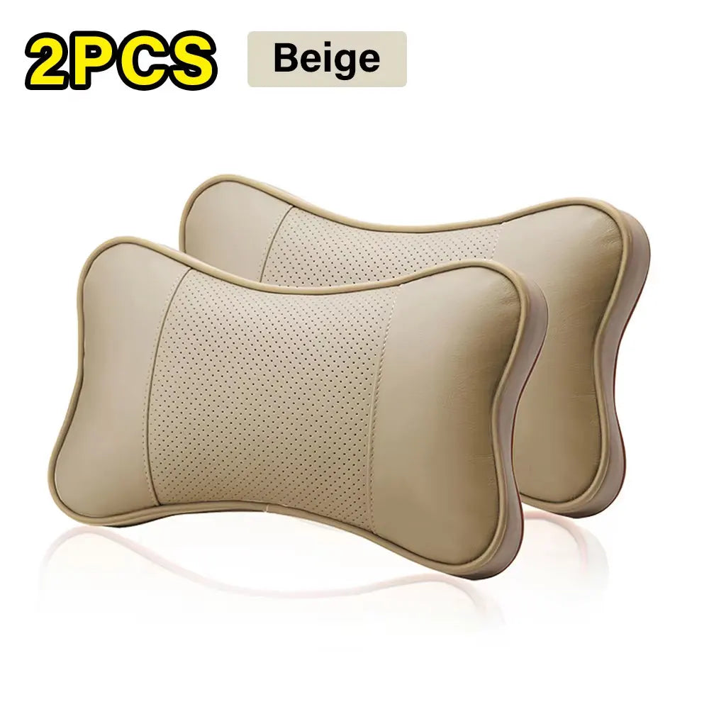 Adjustable Car Headrest Neck Support Pillow Set