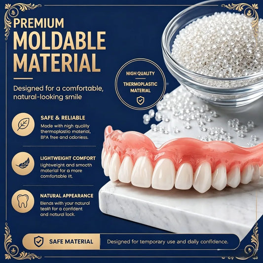 Custom Fit Moldable Silicone Dentures for Natural Smile