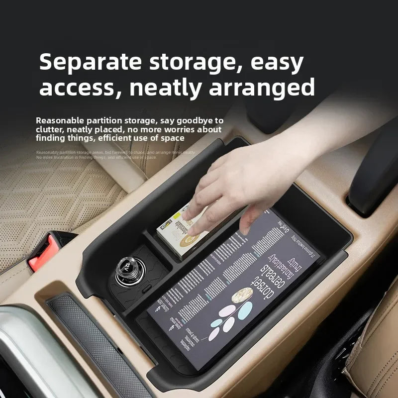Center Console Organizer Tray for Audi Q5 Q5L 2026 Armrest Storage Box