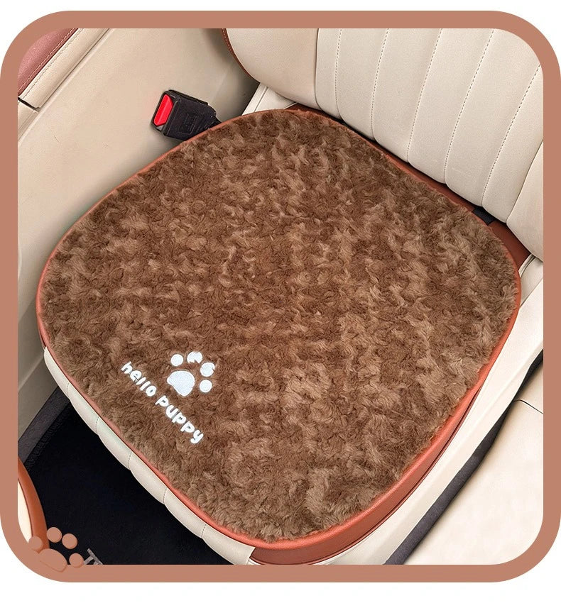 Cute Cartoon Animal Plush Car Seat Cushion and Pillow Set