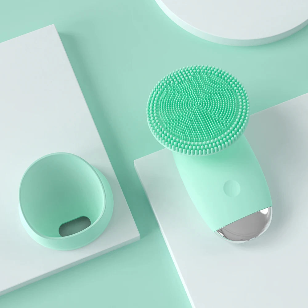 Electric Silicone Sonic Facial Cleansing Brush - 22
