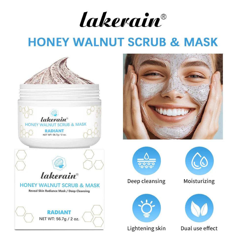 Honey Walnut Exfoliating Facial Scrub and Moisturizing Mask - 18
