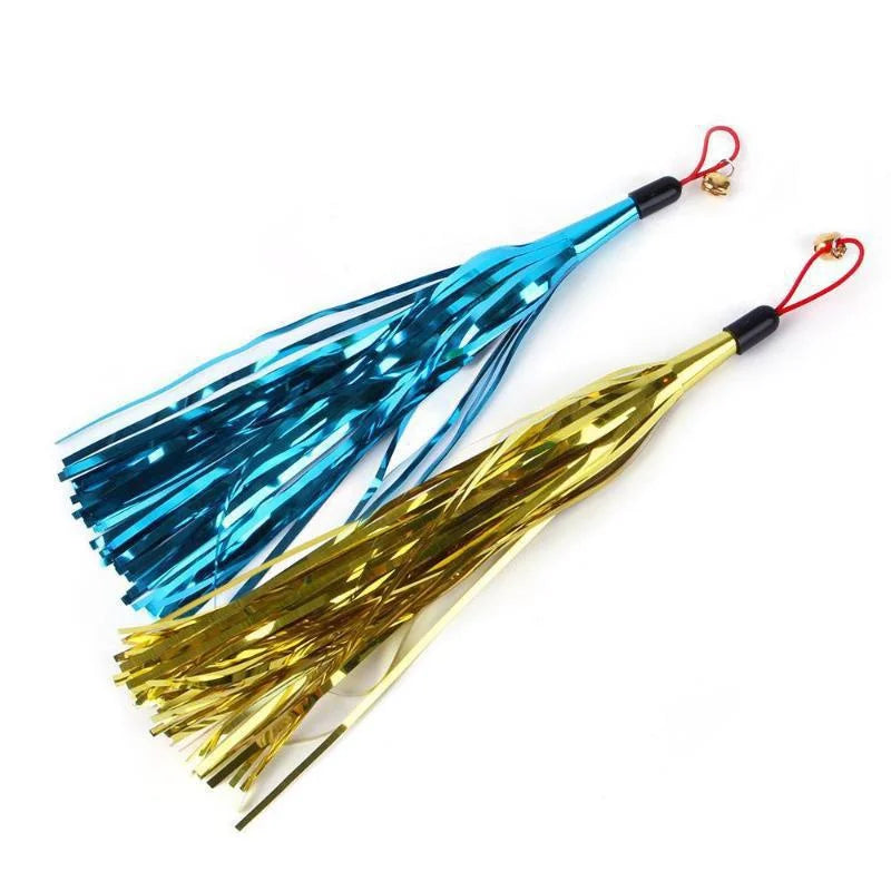 Interactive Cat Feather Toy Set with Telescopic Wand and 10 Attachments