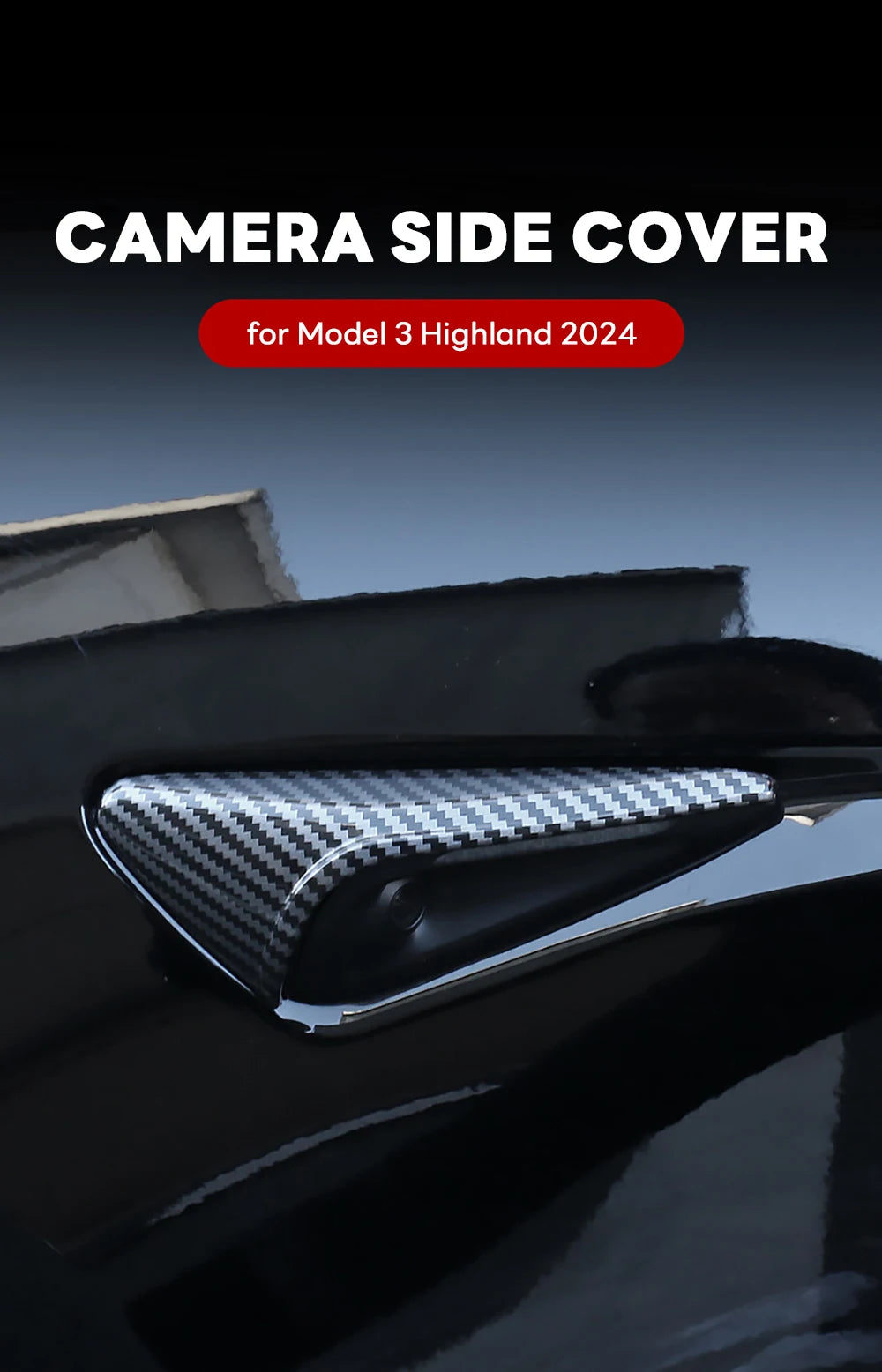 Side Camera Lens Protector for Tesla Model 3 Highland 2024