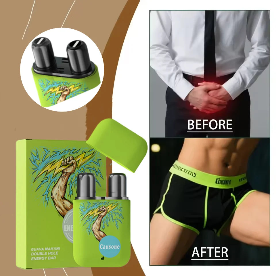 Double-Hole Refreshing Nasal Aromatherapy Energy Stick - 1
