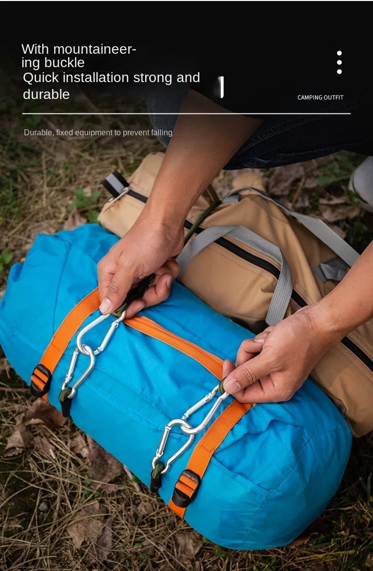 Heavy Duty Elastic Bungee Cord with Carabiner Hooks
