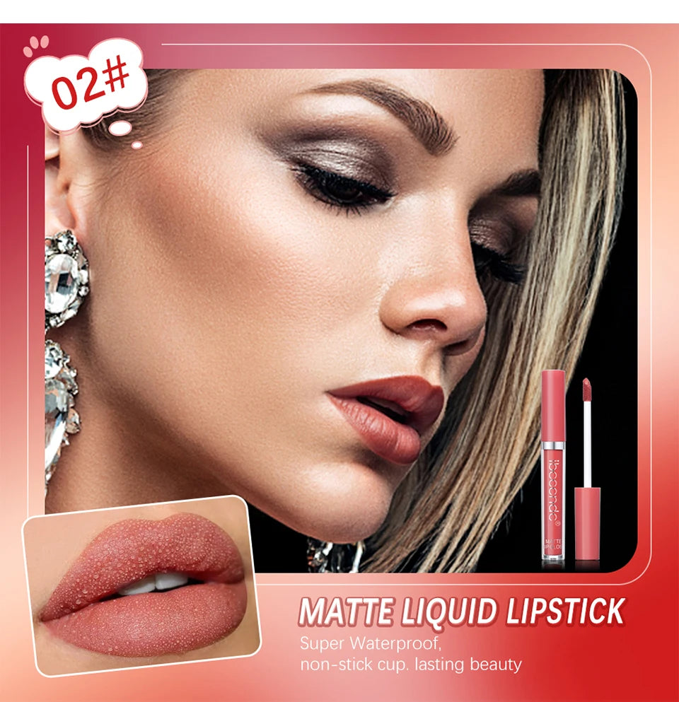 Waterproof Matte Liquid Lipstick Long-Lasting Lip Gloss - 11