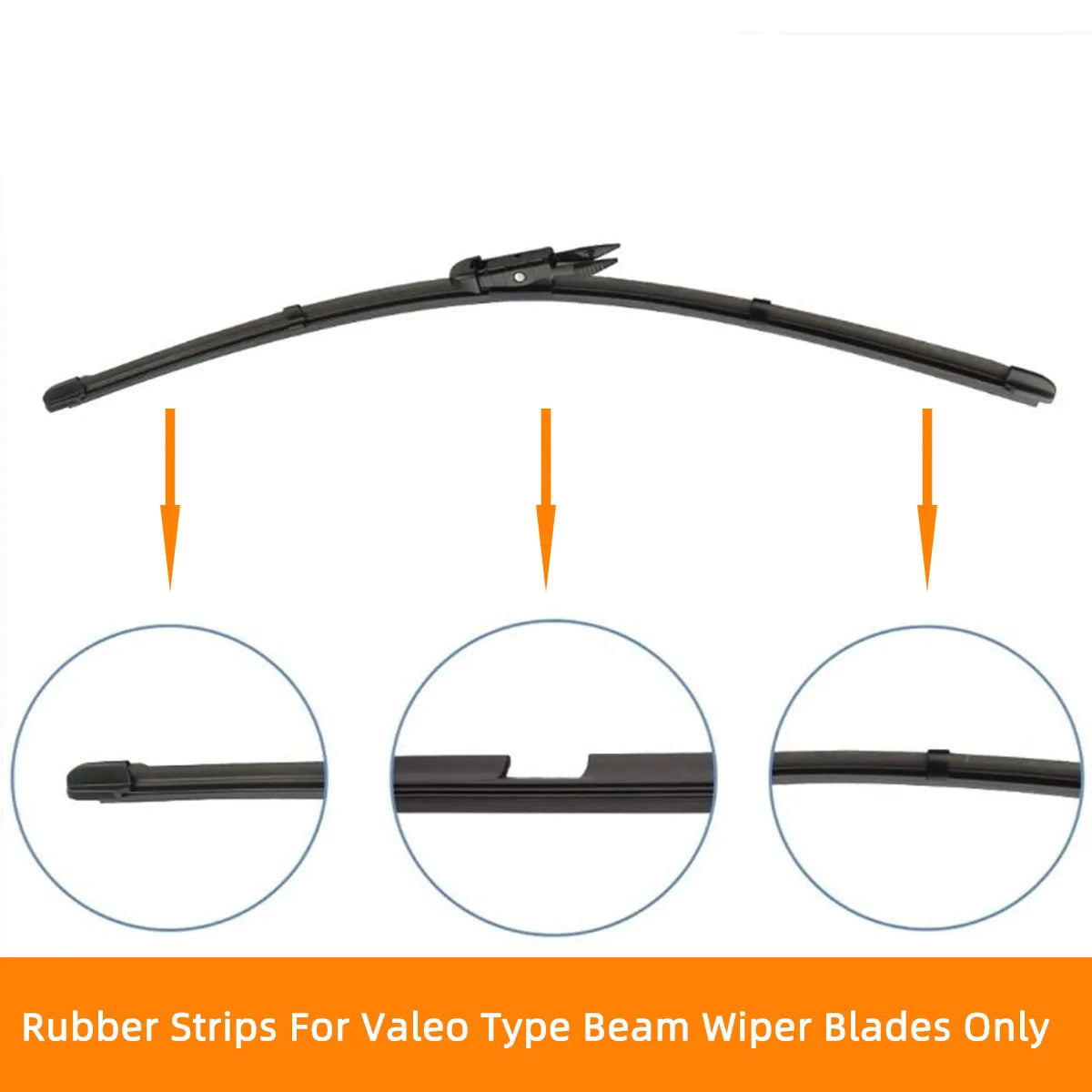 Natural Rubber Windshield Wiper Blade Refill Strip