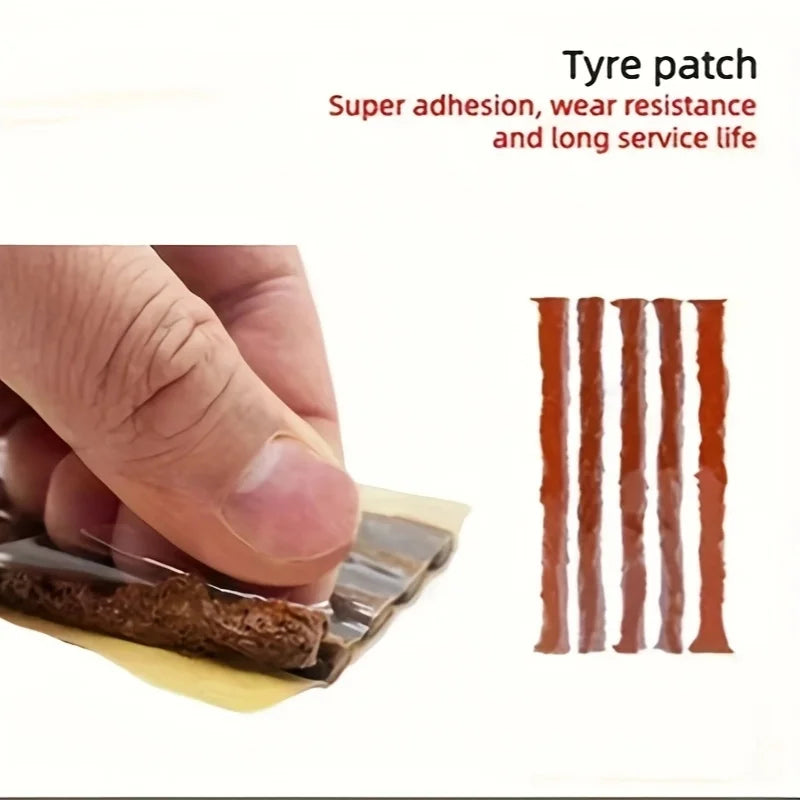 Emergency Tire Puncture Repair Kit for Cars and Motorcycles - 8