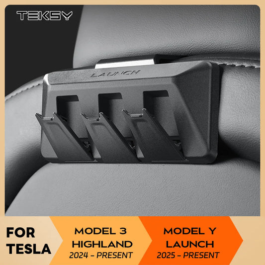 Foldable Seat Back Organizer Hooks for Tesla Model 3 and Model Y