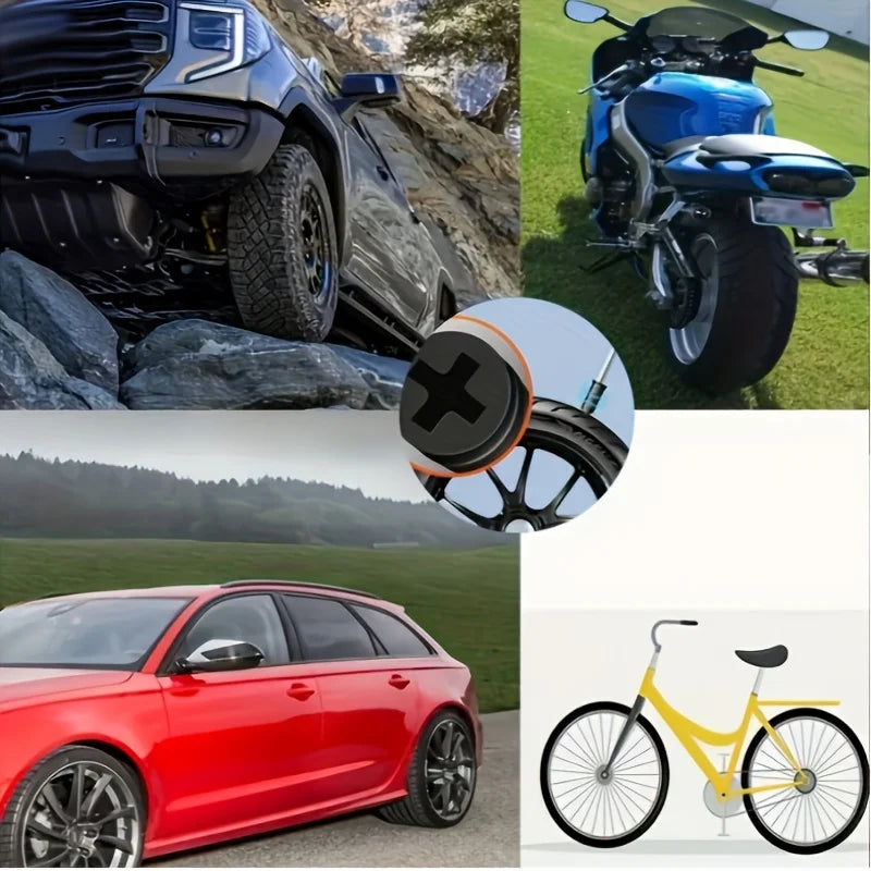 Pro Tire Repair Kit for Car and Motorcycle Punctures