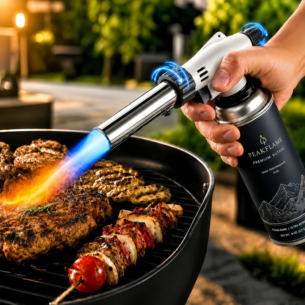 Adjustable Butane Culinary Torch for Camping and Cooking