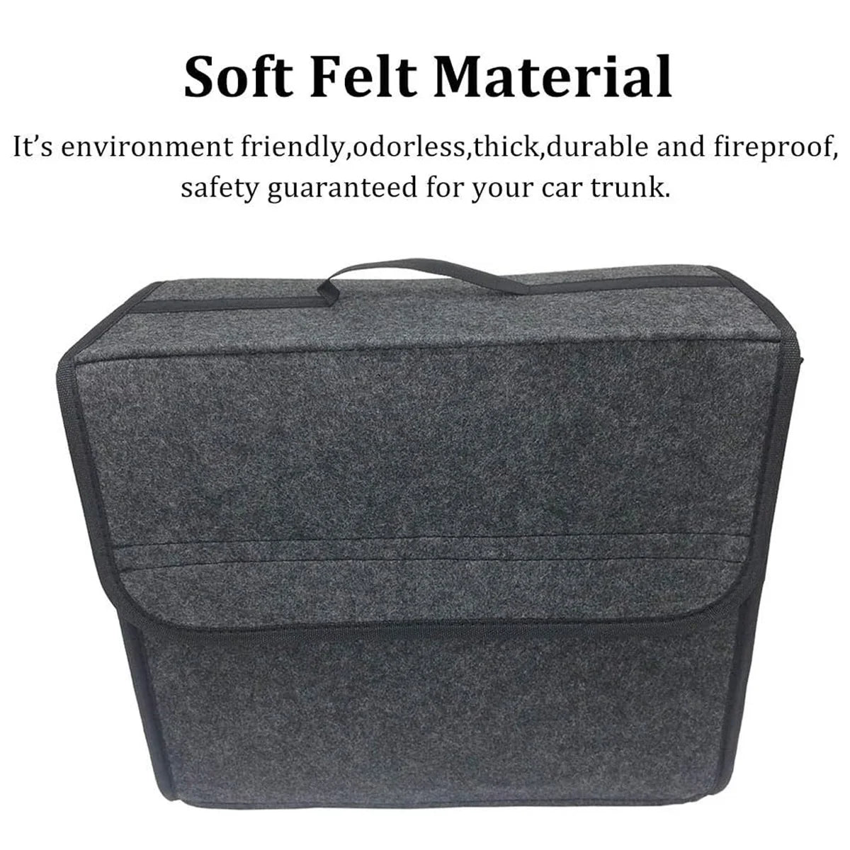 Universal Foldable Car Trunk Organizer Felt Storage Box