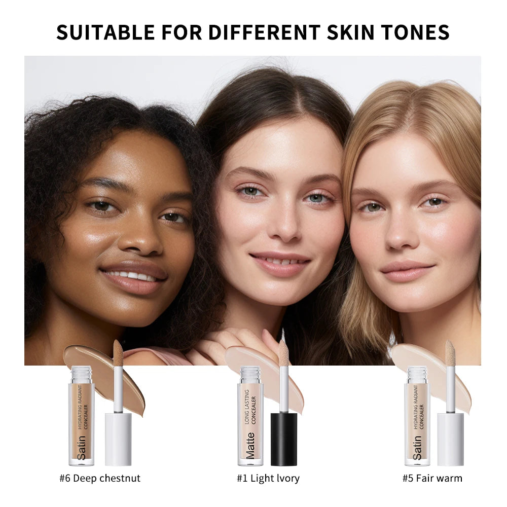 Full Coverage Long-Lasting Liquid Concealer for All Skin Types