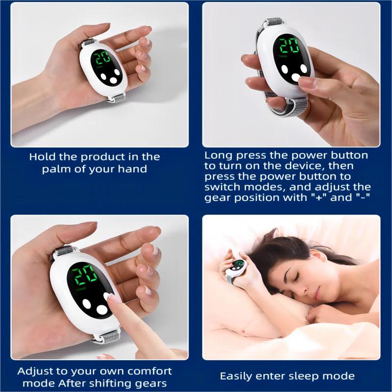Microcurrent Handheld Sleep Aid and Stress Relief Device