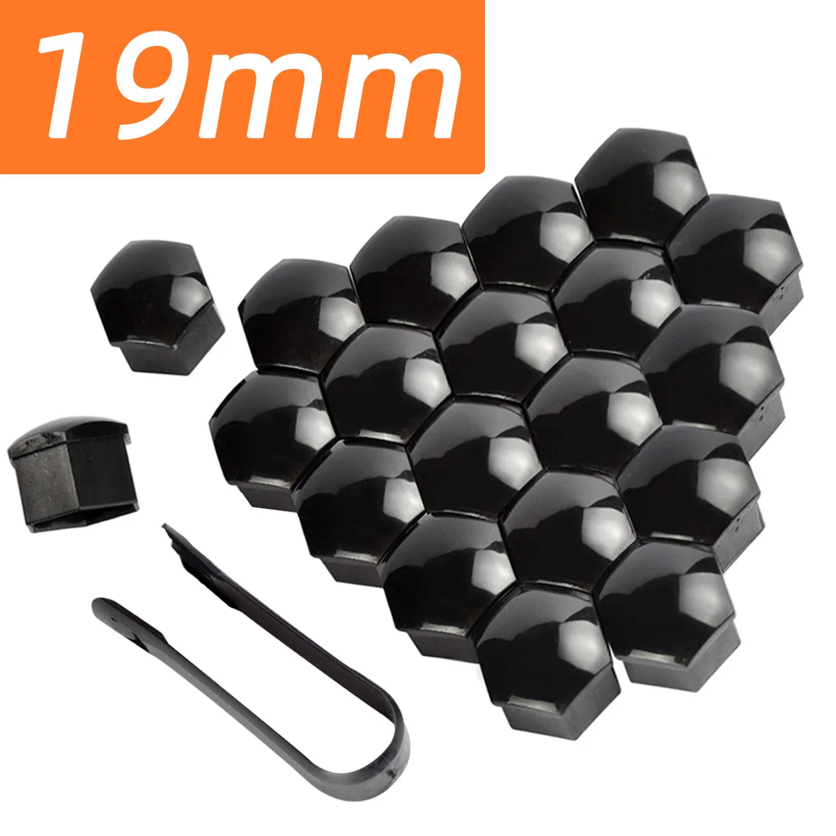 20pcs Car Wheel Nut Covers Rust Proof Hub Bolt Caps 17mm 19mm 21mm