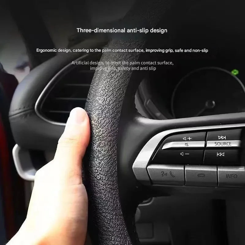 Universal Non-Slip Silicone Steering Wheel Cover - 3