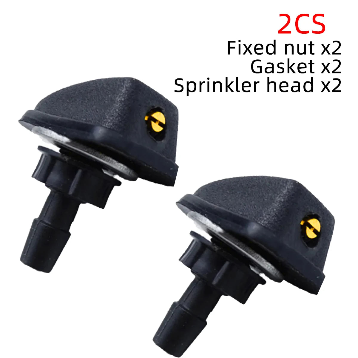 Universal Adjustable Car Windshield Wiper Washer Nozzle Kit - 2