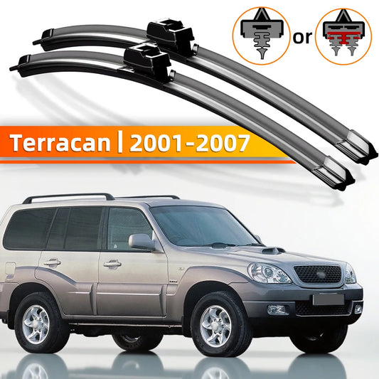 Front Windshield Wiper Blades for Hyundai Terracan 2001-2007
