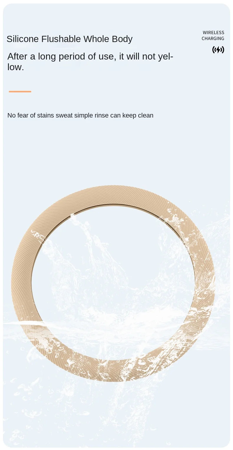 Non-Slip Breathable Silicone Car Steering Wheel Cover - 16