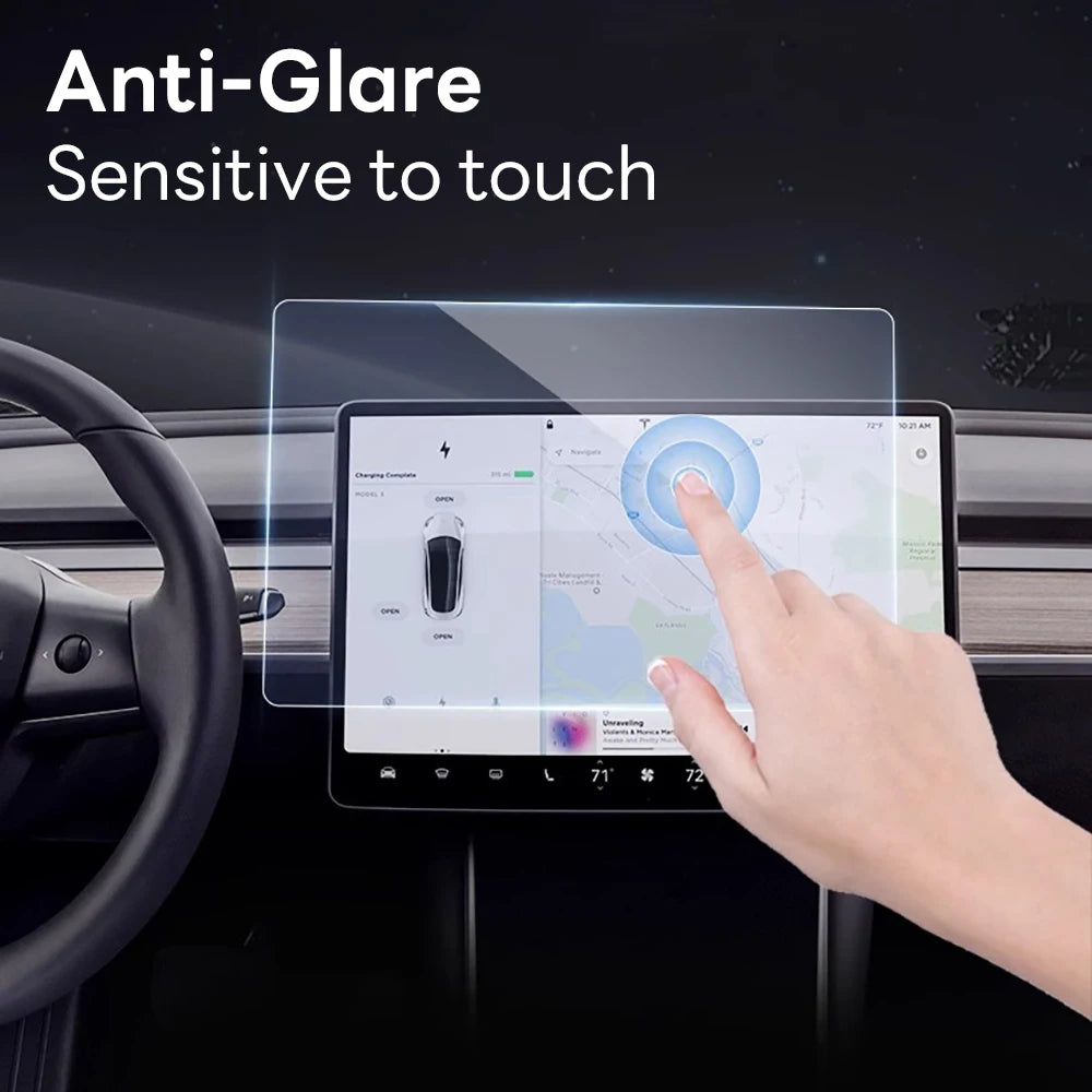 HD Tempered Glass Screen Protector for Tesla Model 3 and Model Y