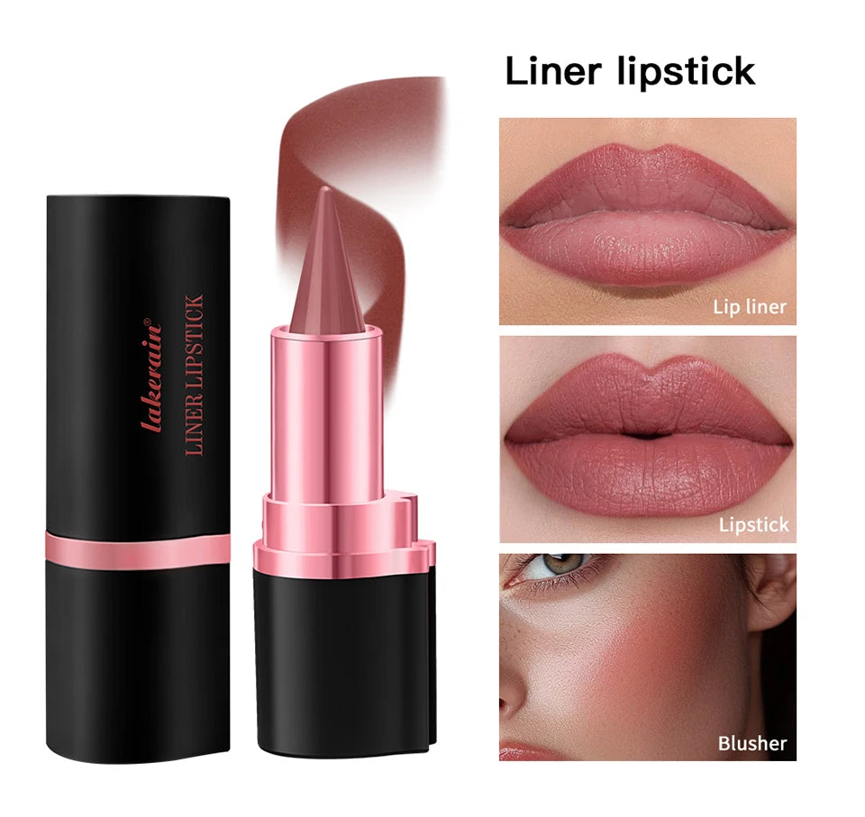 2-in-1 Long-Lasting Matte Lipstick and Lip Liner - 20