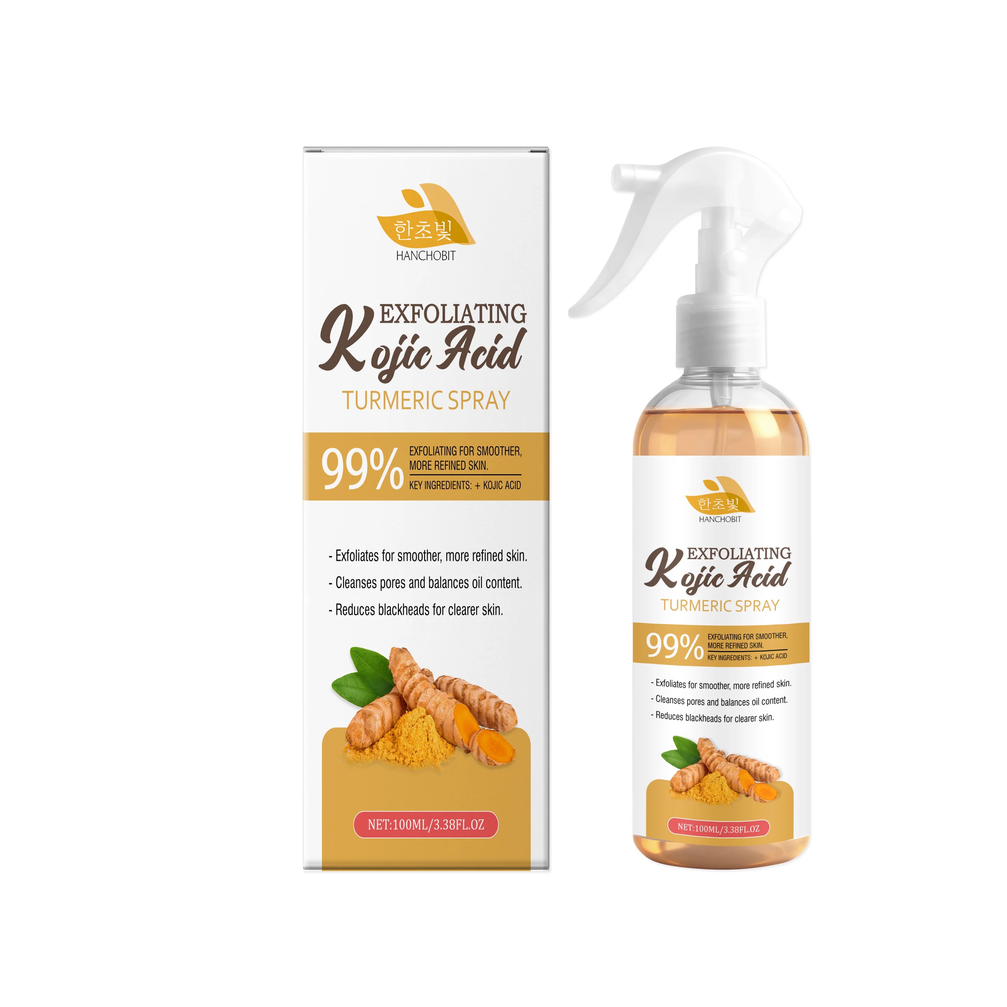 Kojic Acid Turmeric Exfoliating Facial Spray - 16