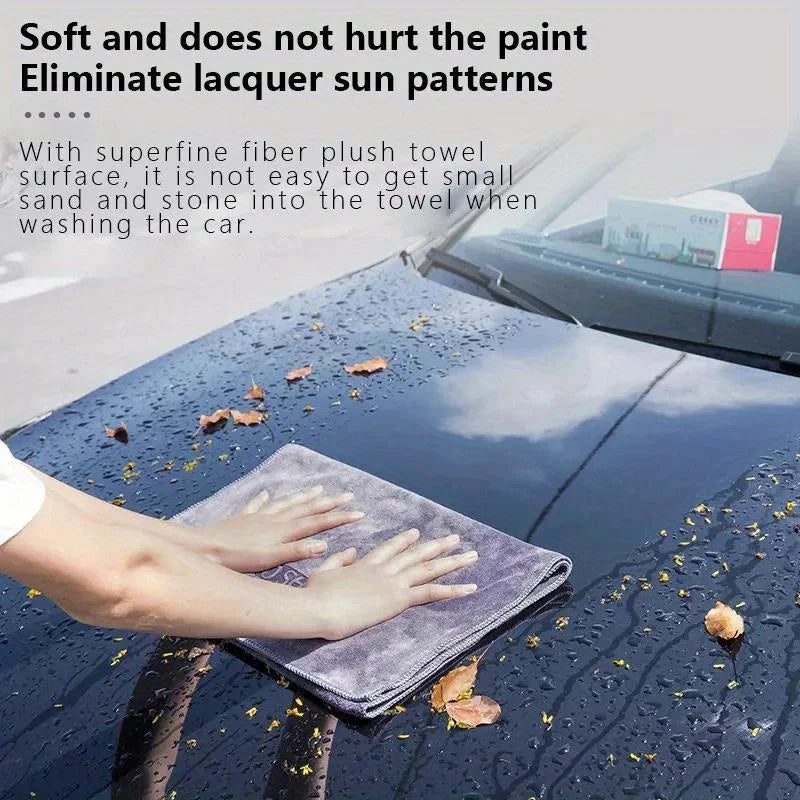Premium Microfiber Car Wash Towel Soft Absorbent Cleaning Cloth - 9