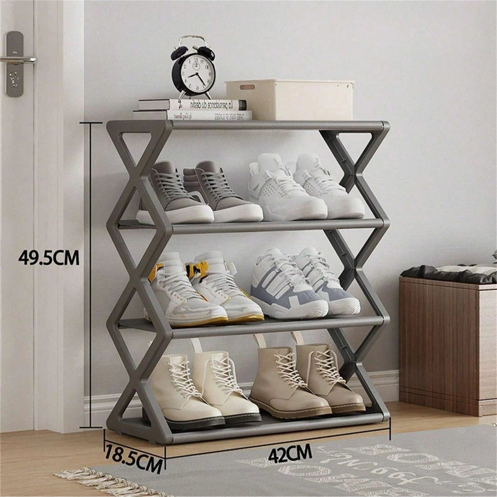Stackable 4-Tier Expandable Shoe Storage Rack - 10