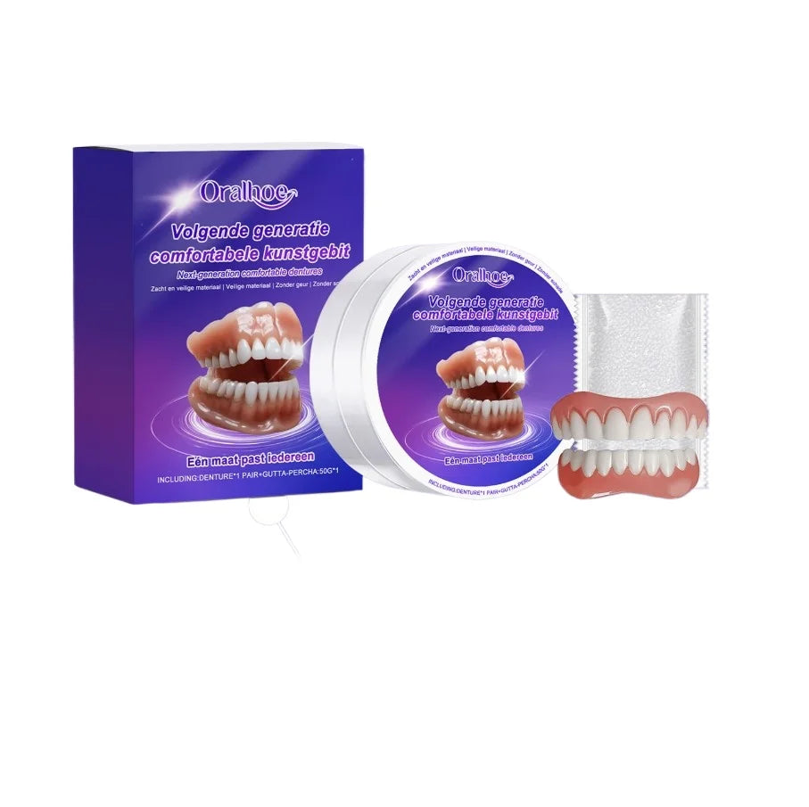 Flexible Silicone Denture Set for Natural Smile Replacement - 6