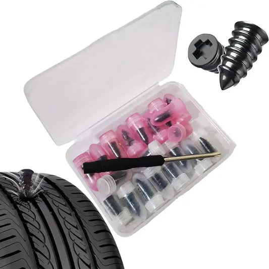 Emergency Tire Puncture Repair Kit for Cars and Motorcycles