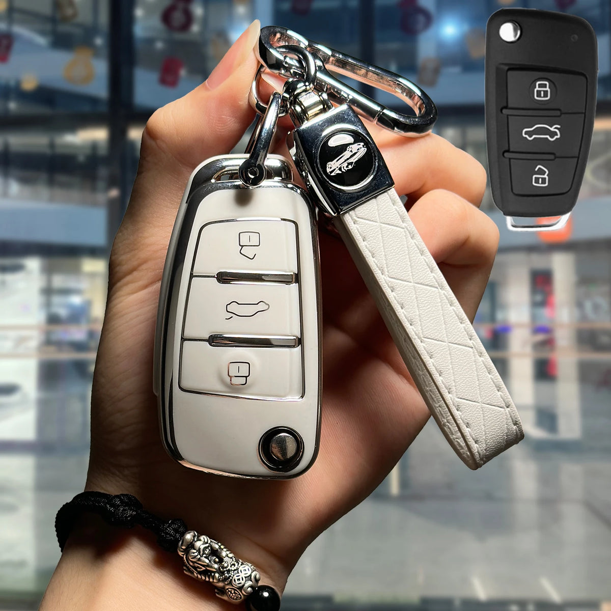 Protective TPU Flip Key Fob Cover for Audi