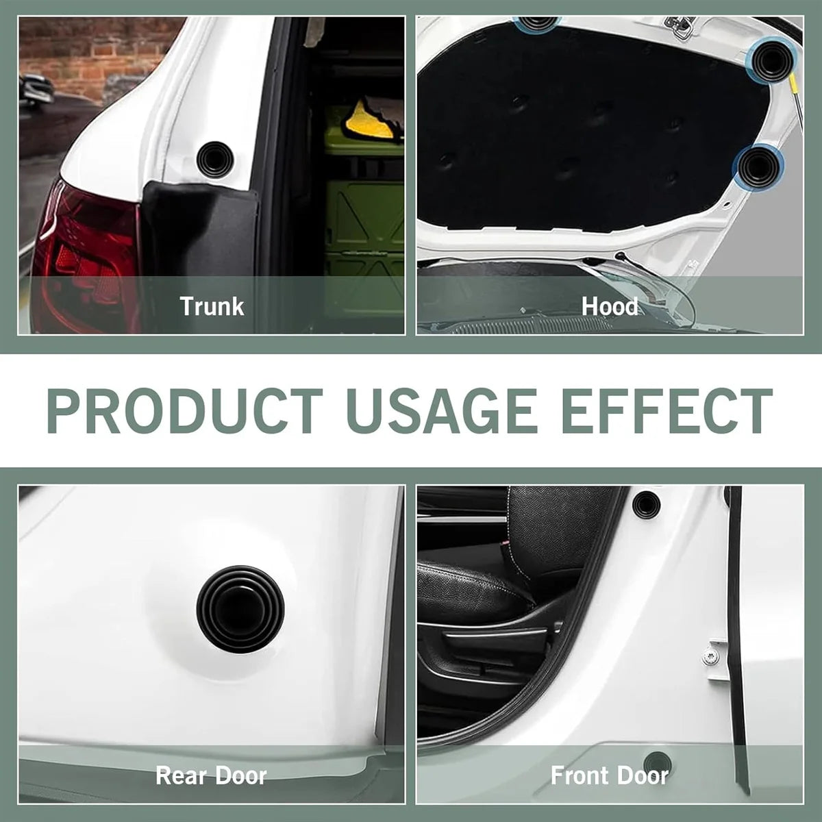 Car Door Noise-Reducing Shock Absorber Gaskets