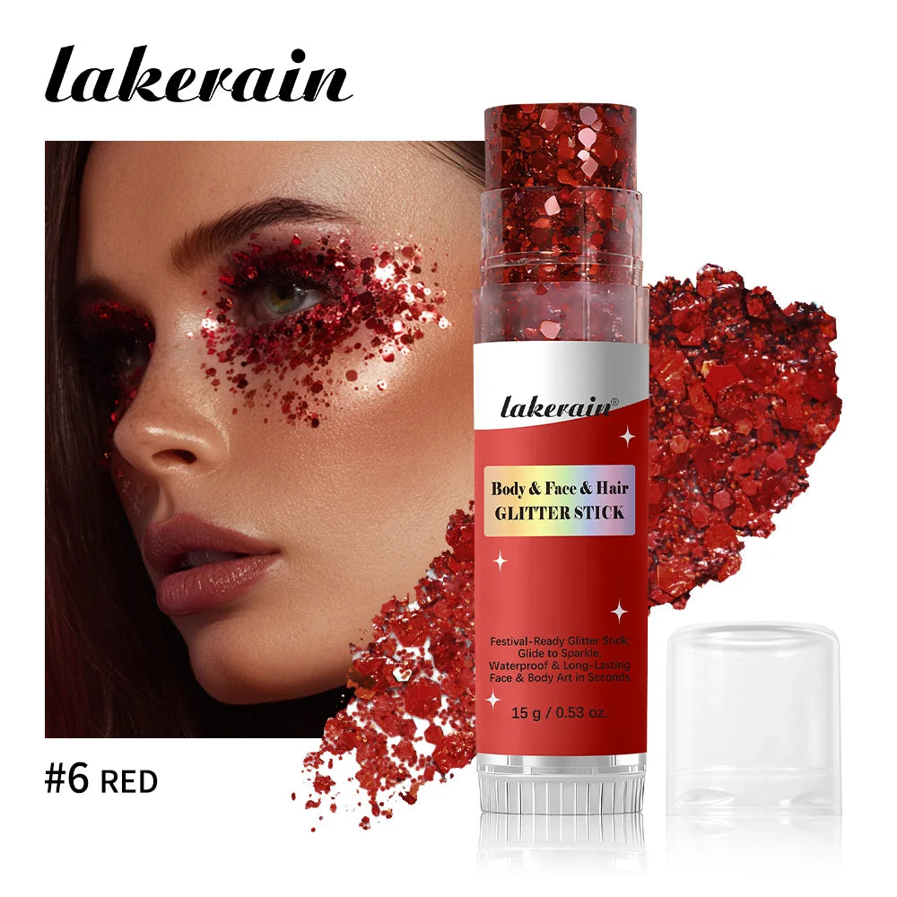 Waterproof Glitter Shimmer Stick for Face and Body