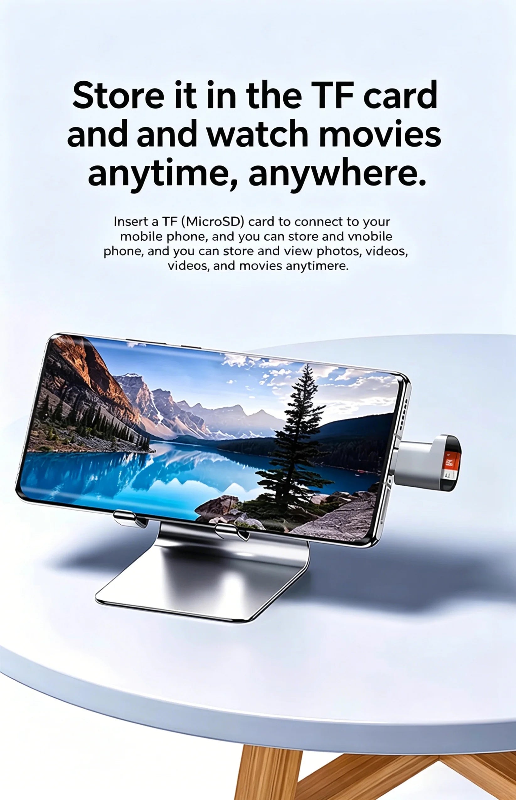 Compact USB-C External TF Memory Card Reader for Smartphones and Laptops - 15