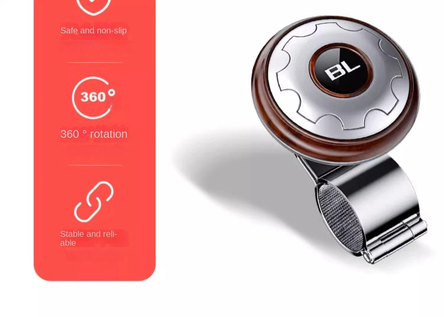 Universal Steering Wheel Spinner Knob Booster - 8