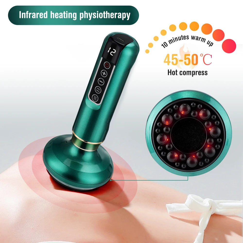 Electric Cupping and Gua Sha Massage Tool for Body Pain Relief