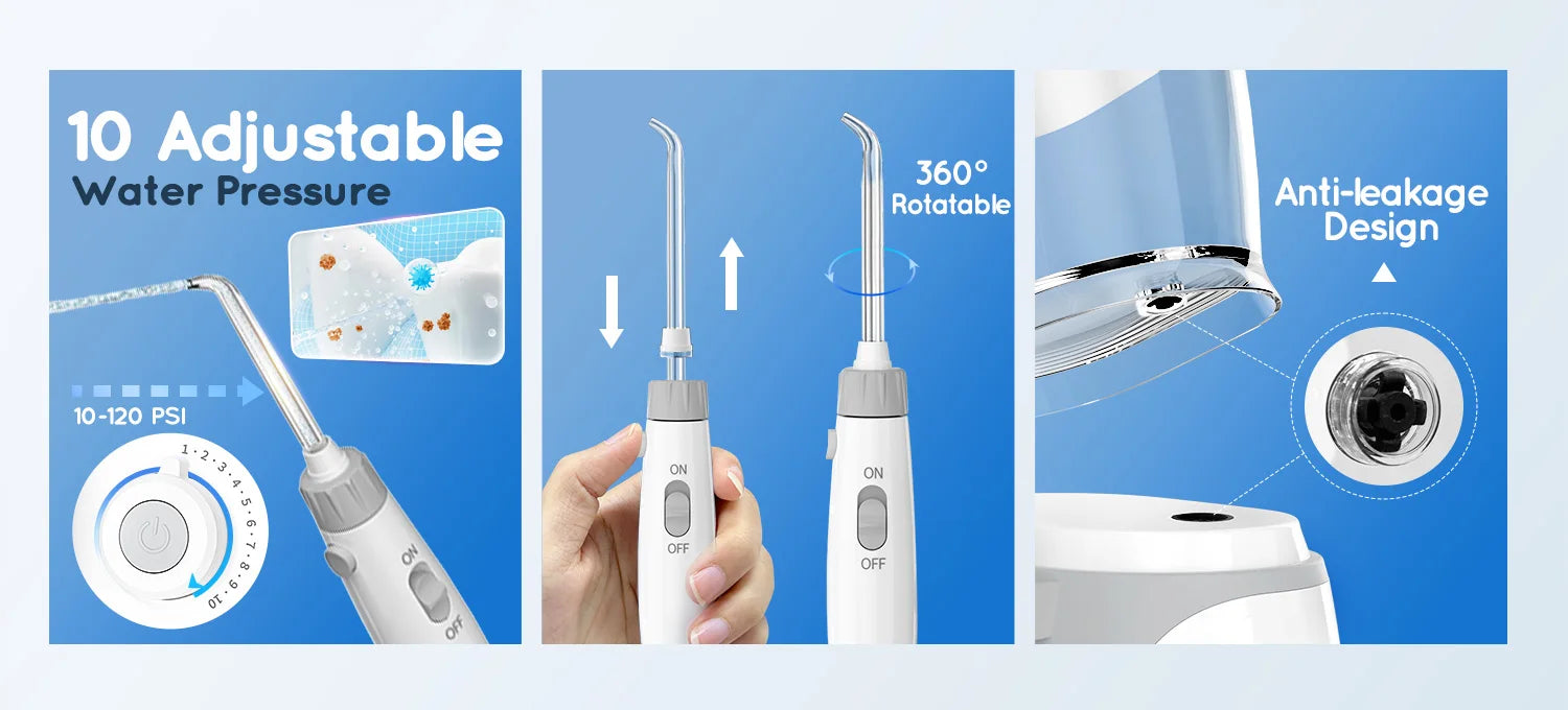 Electric Water Flosser with 8 Nozzles for Deep Oral Cleaning - 10