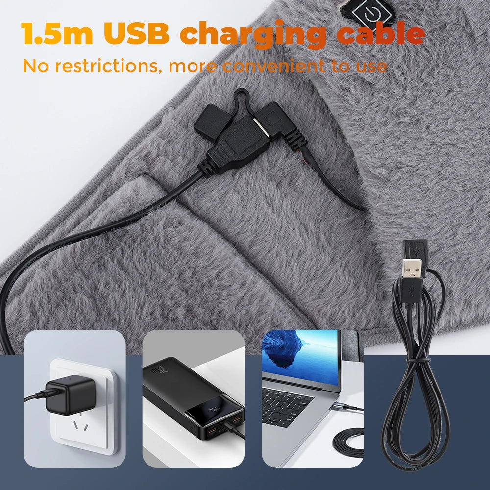 USB Heated Waist Belt with Hand Warmer - 11