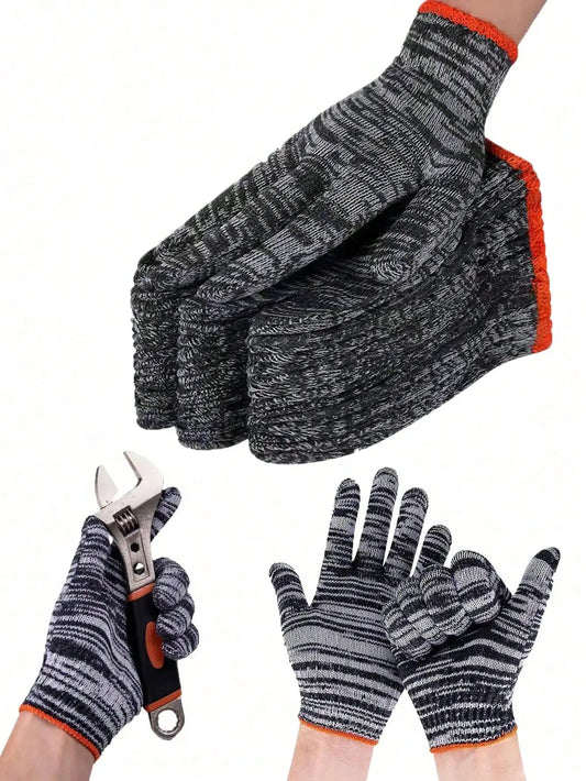 Knitted Polyester Safety Work Gloves for Industrial and Construction
