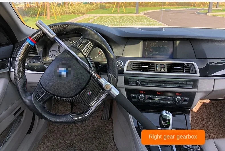 Adjustable Car Steering Wheel Security Lock - 18