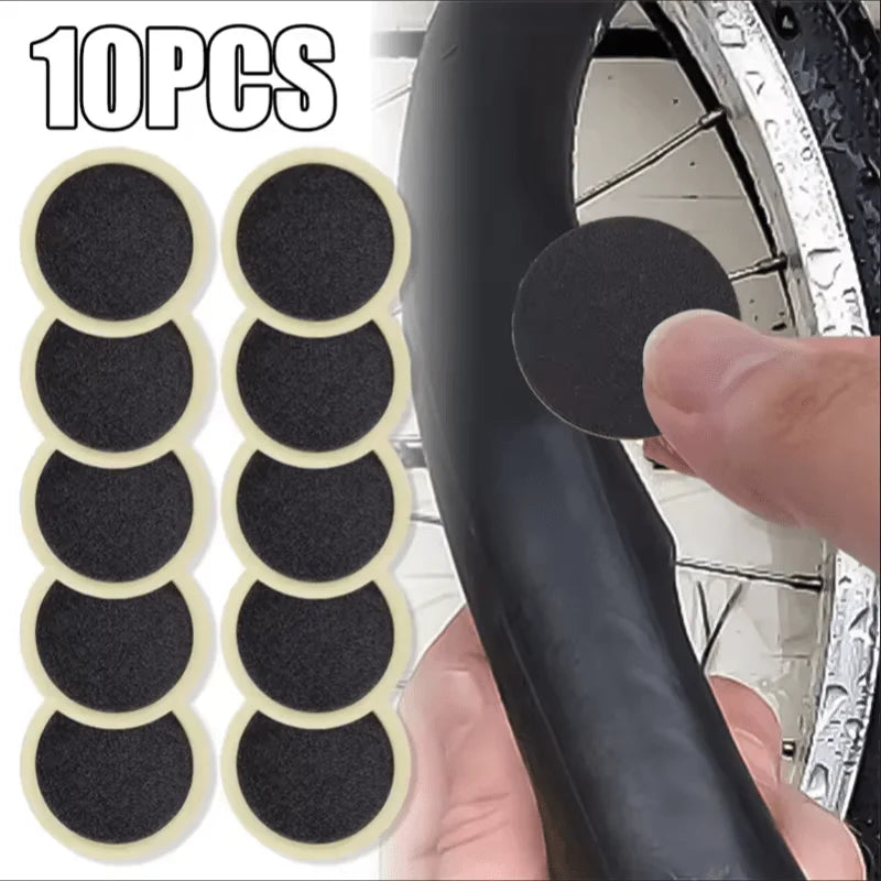 Glue-Free Bicycle Tire Repair Patch Kit