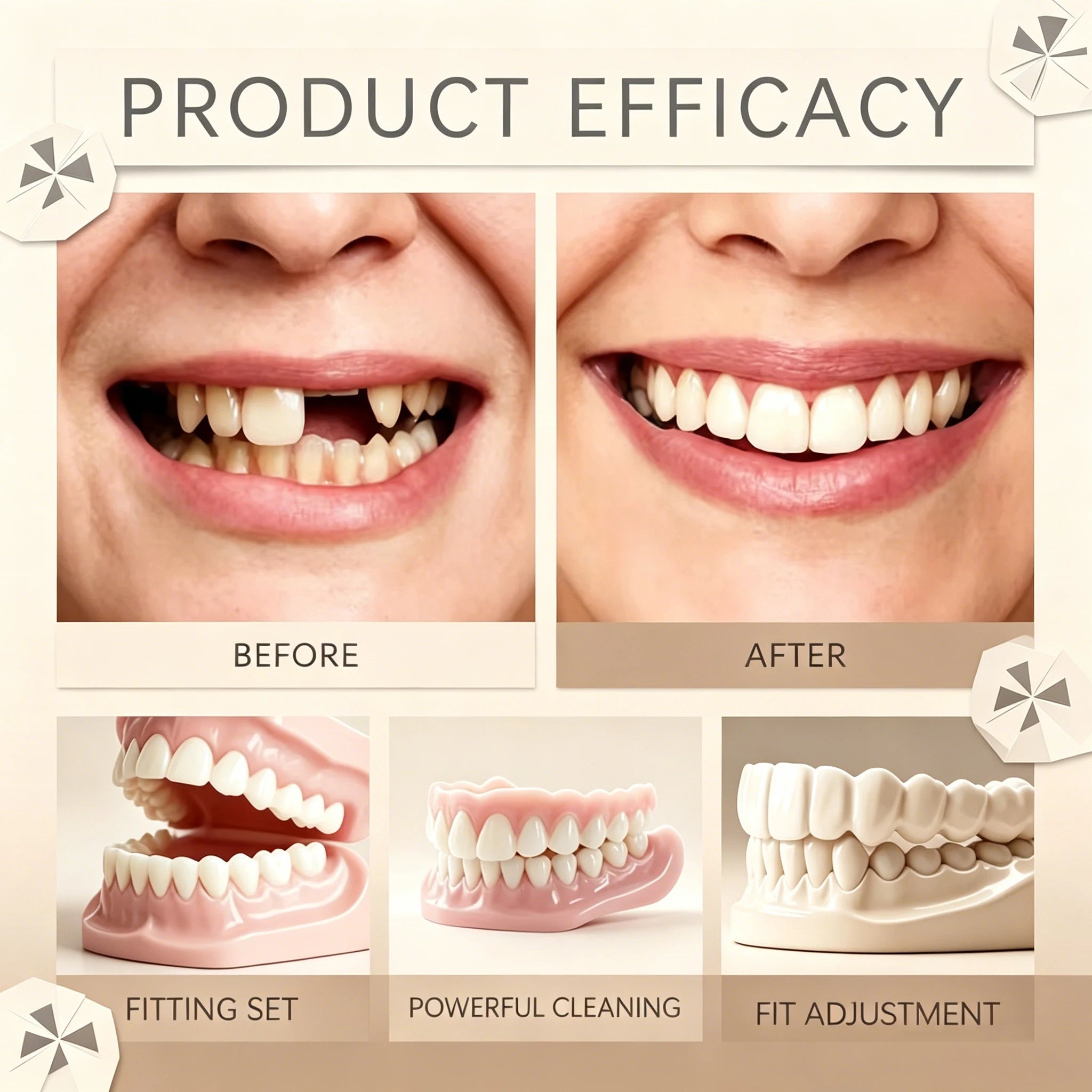 Comfortable Realistic Silicone Dentures for a Bright Smile - 5