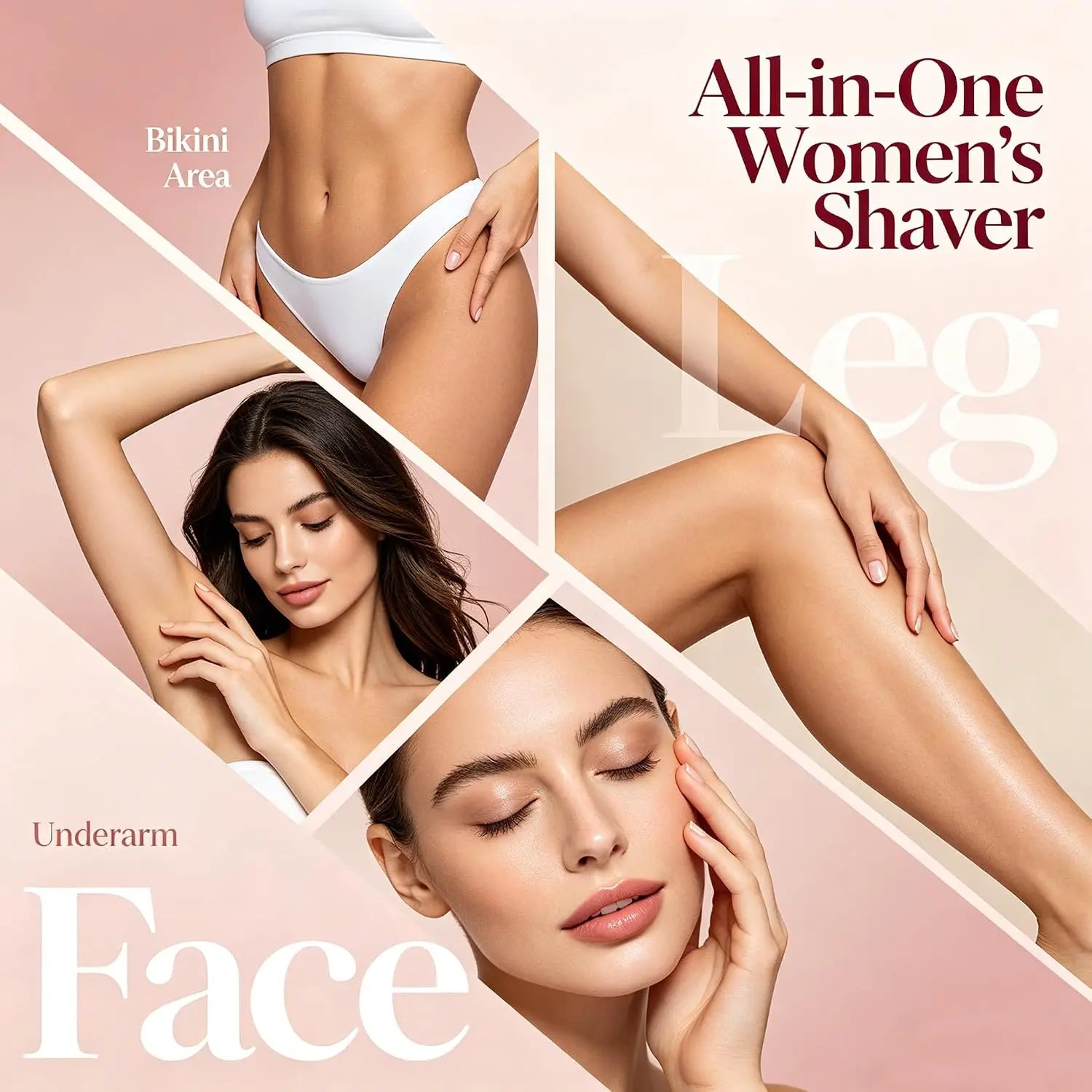 2-in-1 Waterproof Electric Bikini Trimmer and Body Shaver - 8