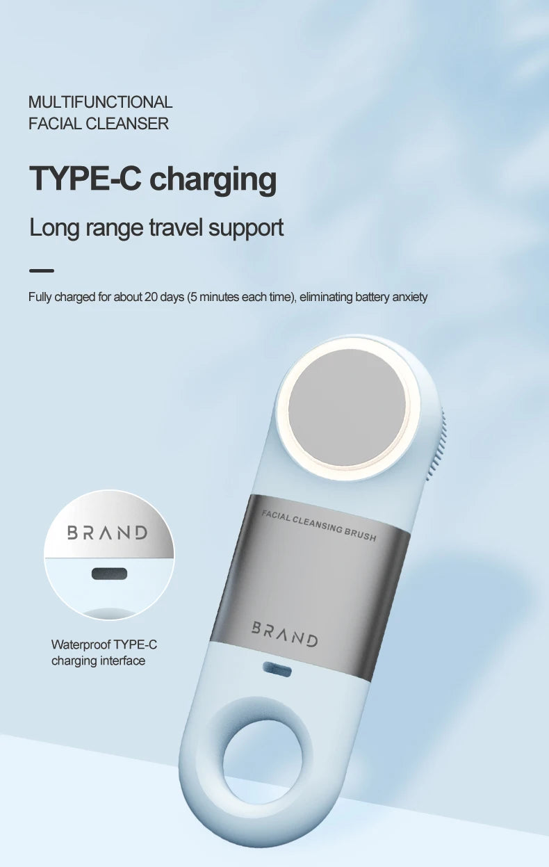 Heated and Cooling Sonic Facial Cleansing Brush - 16