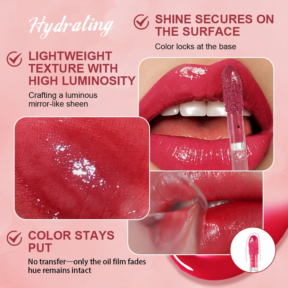 Mirror Shine Hydrating Lip Tint for Long-Lasting Plump Glow - 6