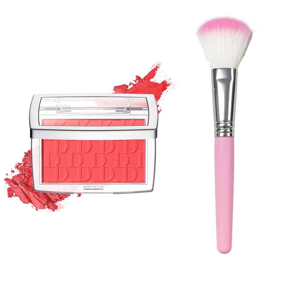 Matte Embossed Blush Palette with Professional Brush - 28